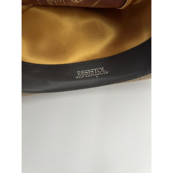 Vintage RESISTOL 2X Double X PECOS Cowboy Hat Brown Size 7 Review All Photos - Picture 8 of 16